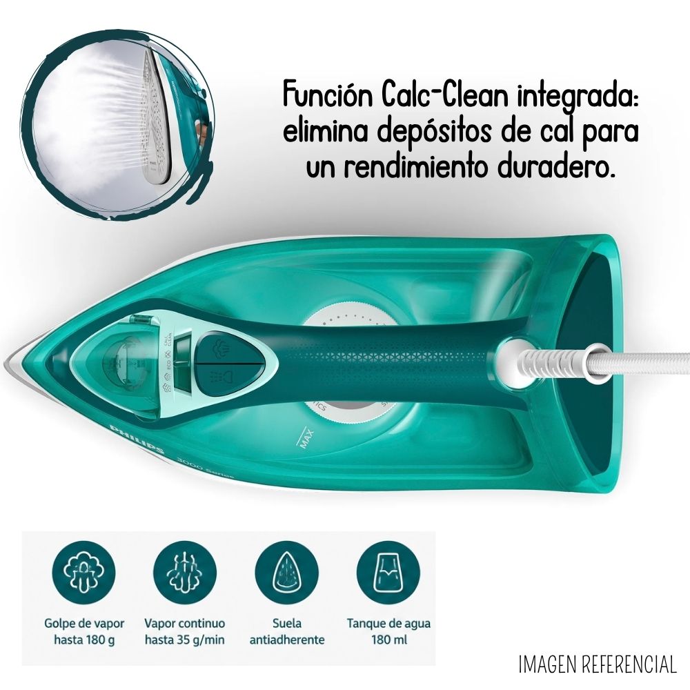 PLANCHA DE VAPOR PHILIPS STEAM IRON DST3030/70 - 3