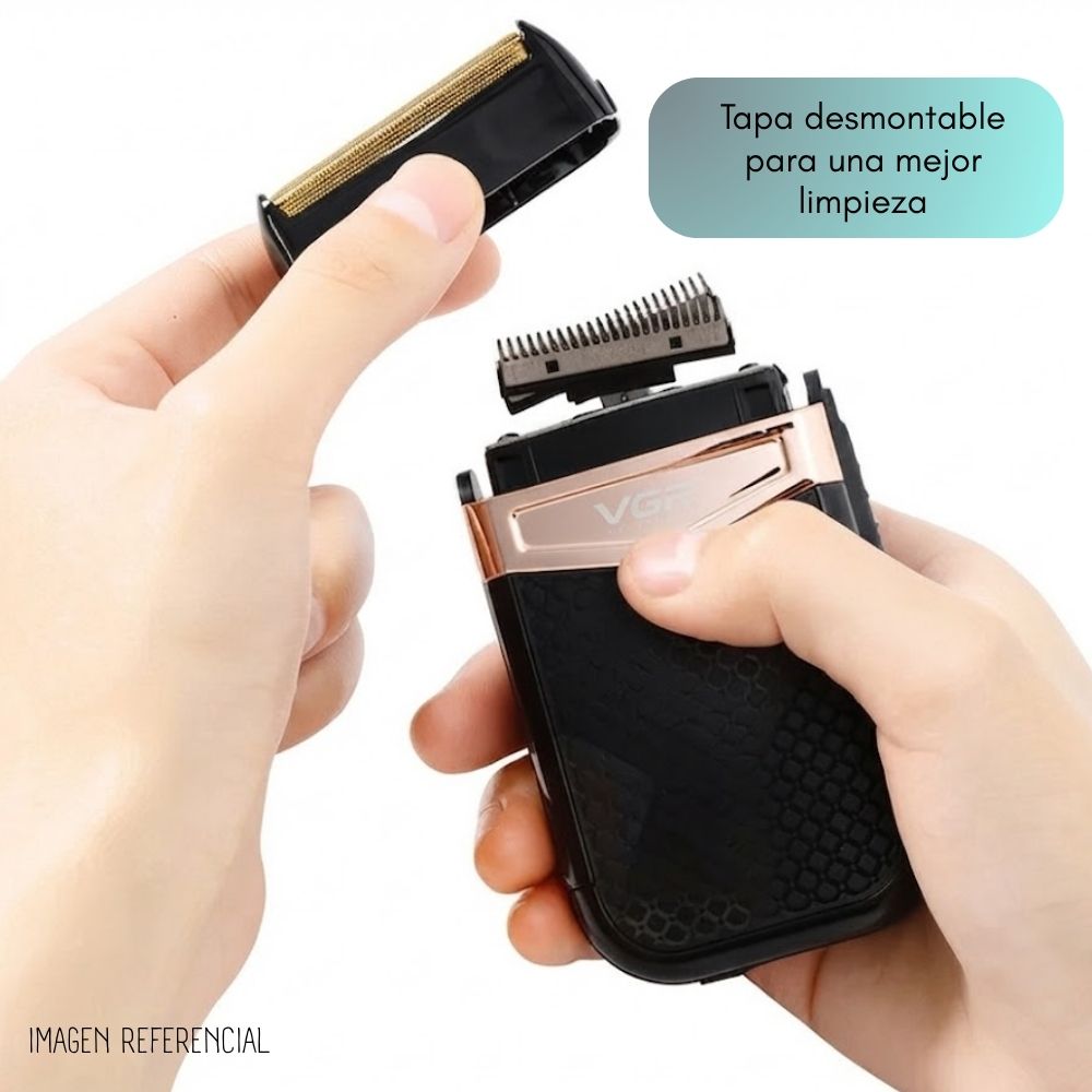 MINI AFEITADOR SHAVER VGR INALÁMBRICO V-331 - 4