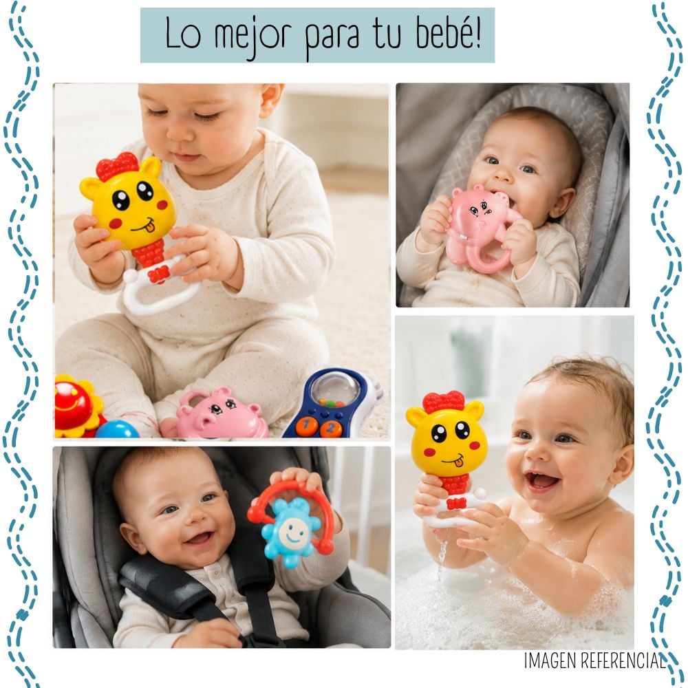 SET DE SONAJEROS BABY RATTLES – 6 PIEZAS - 3