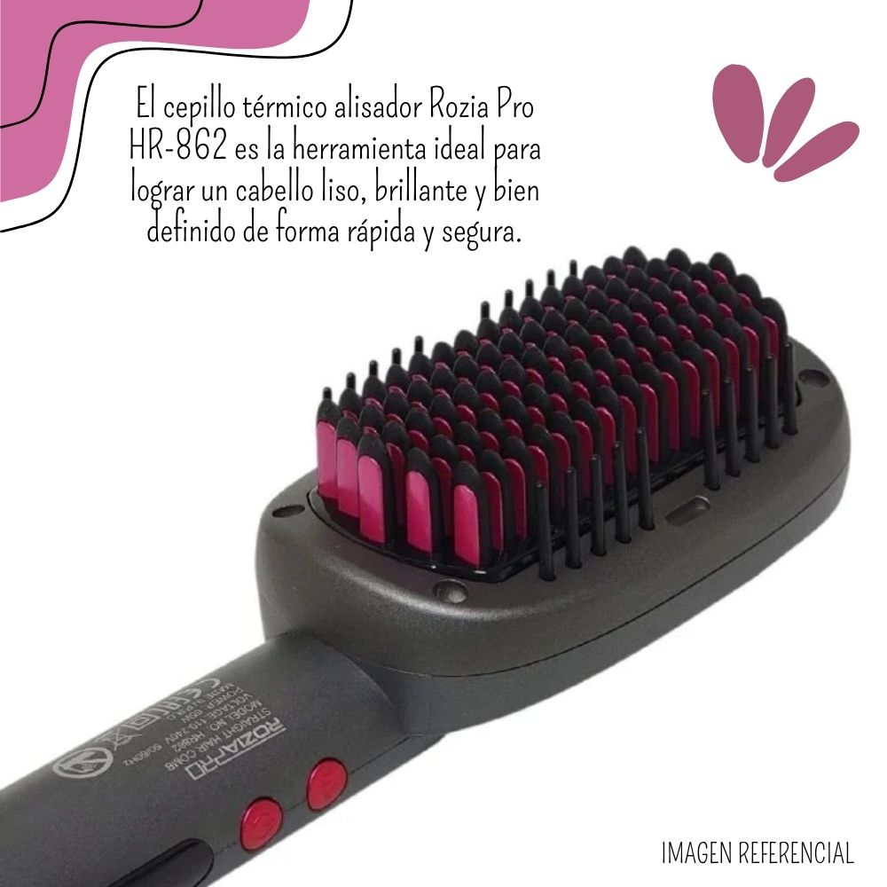 CEPILLO ALISADOR ELÉCTRICO PARA CABELLO ROZIA HR-862 - 2