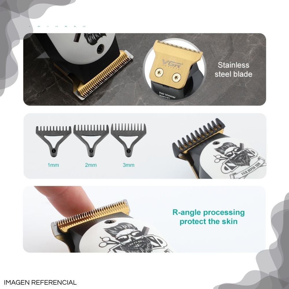 TRIMMER INALÁMBRICO RECARGABLE VGR V-971 - 3