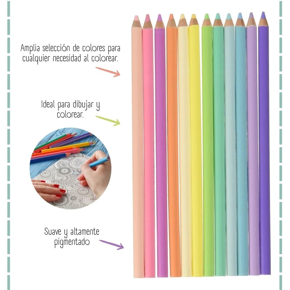 COLORES PASTELES PRISMACOLOR X12 - 2
