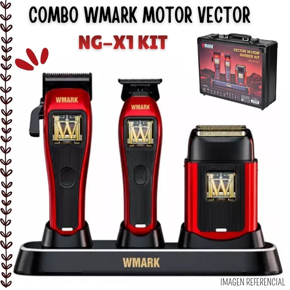 WMARK PREMIUM VECTOR HAIR CLIPPER CORDLESS - NGX1 KIT - 1