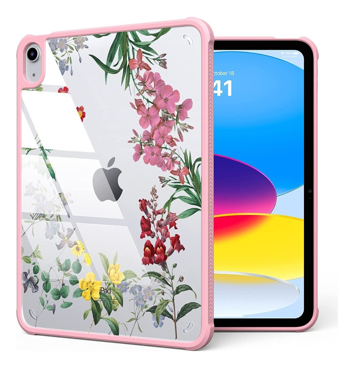 CASE IPAD 10MA GEN 2022 A2696 A2757 MOKO 10.9" ROSA - 1