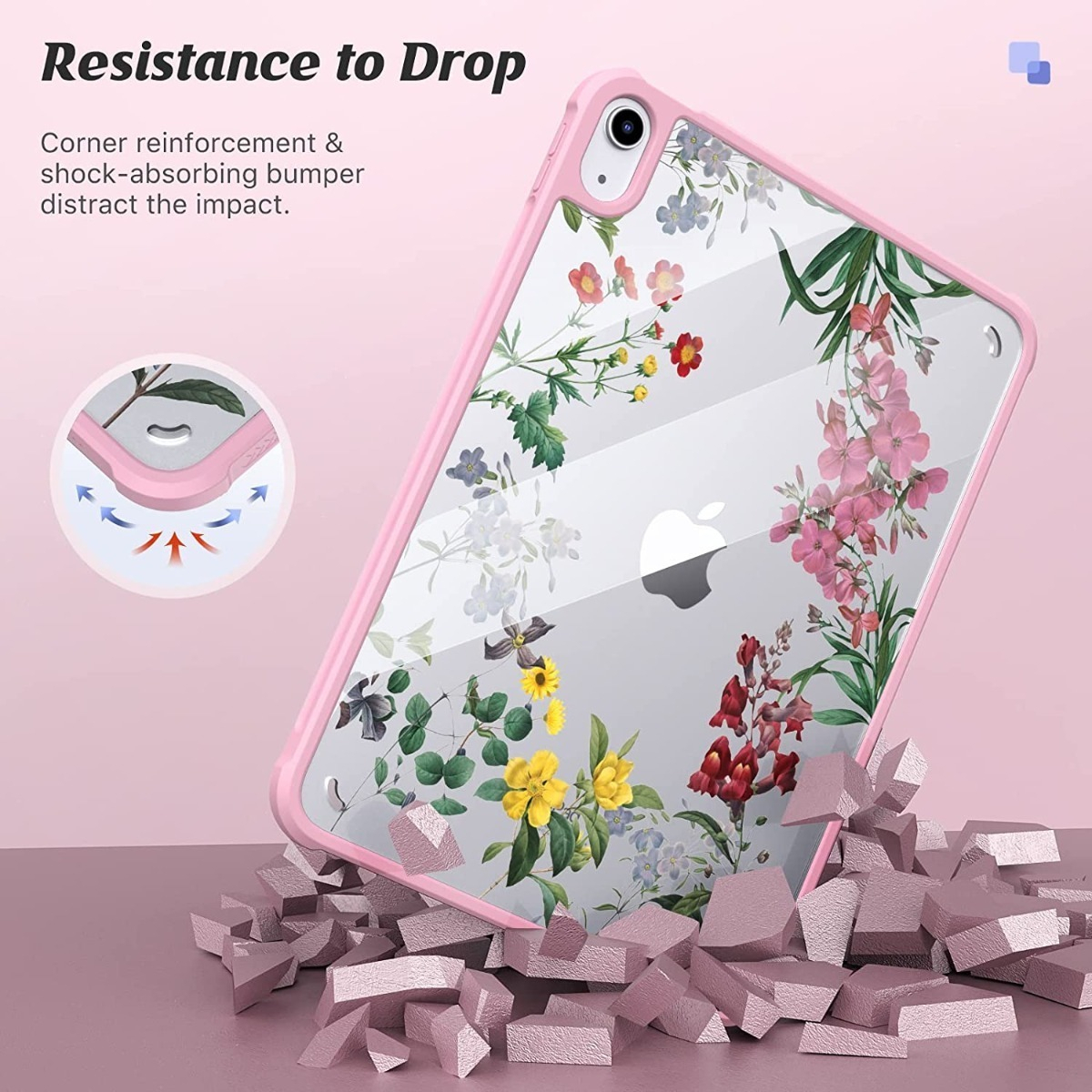 CASE IPAD 10MA GEN 2022 A2696 A2757 MOKO 10.9" ROSA - 6