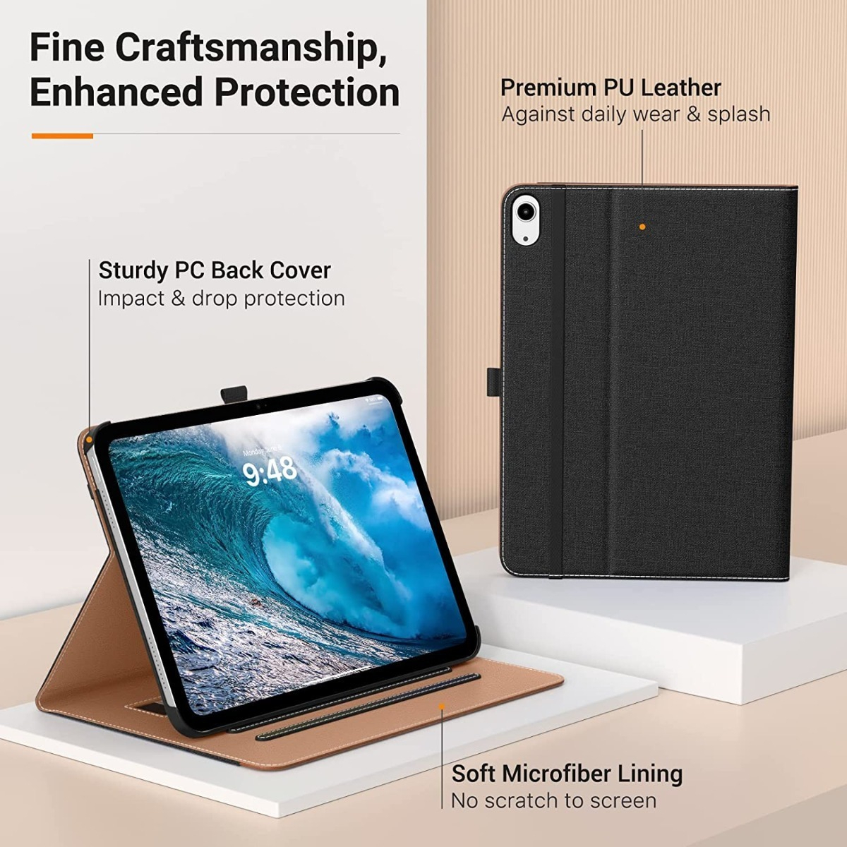 CASE IPAD 10MA GEN A2696 A2757 MOKO 10.9" + PEN HOLDER - 6