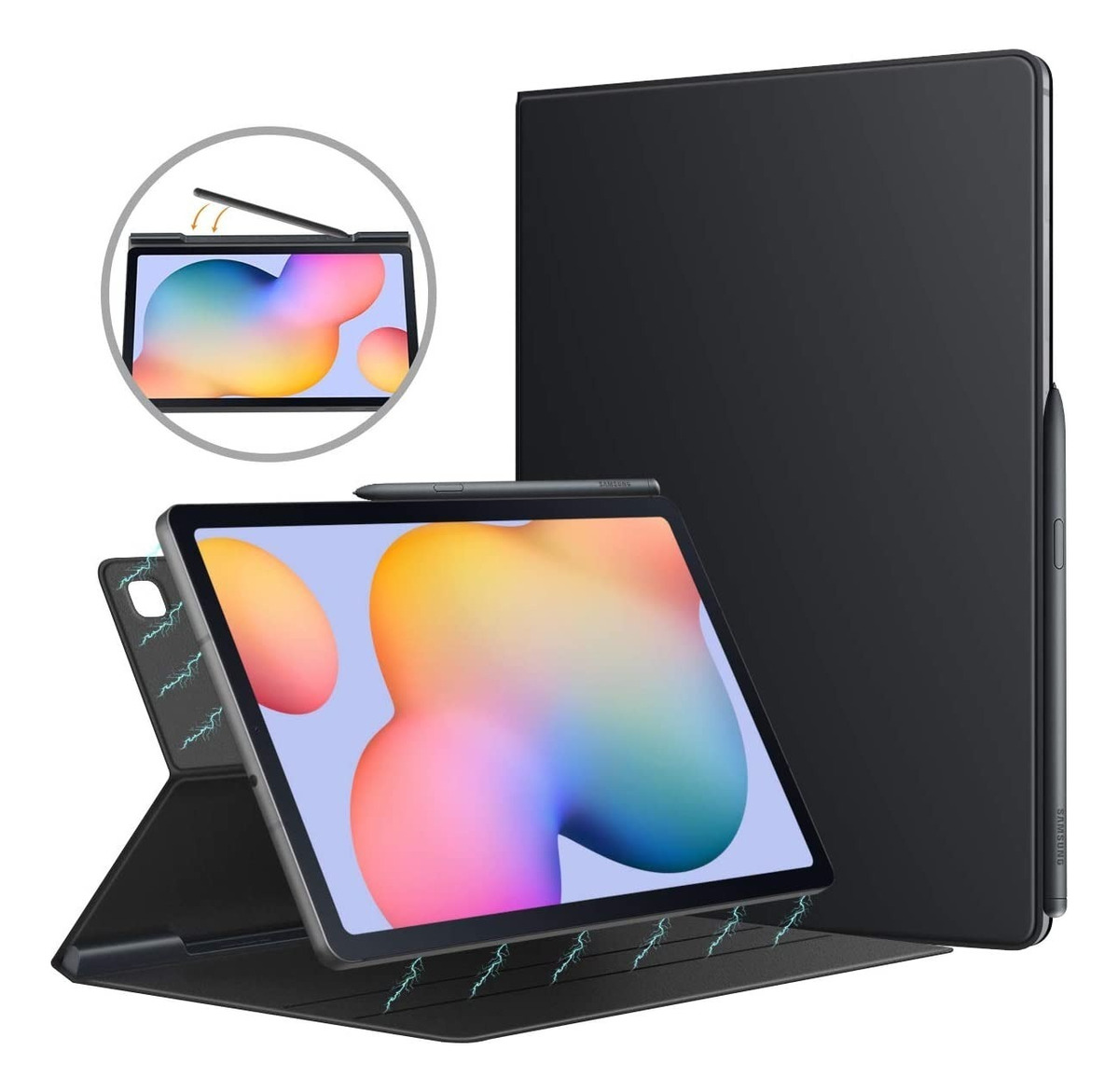 CASE GALAXY TAB S6 LITE P613 P610 MOKO + PEN HOLDER - 1