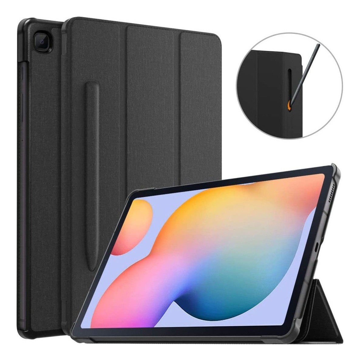 CASE GALAXY TAB S6 LITE P613 P610 MOKO + PEN HOLDER - 1