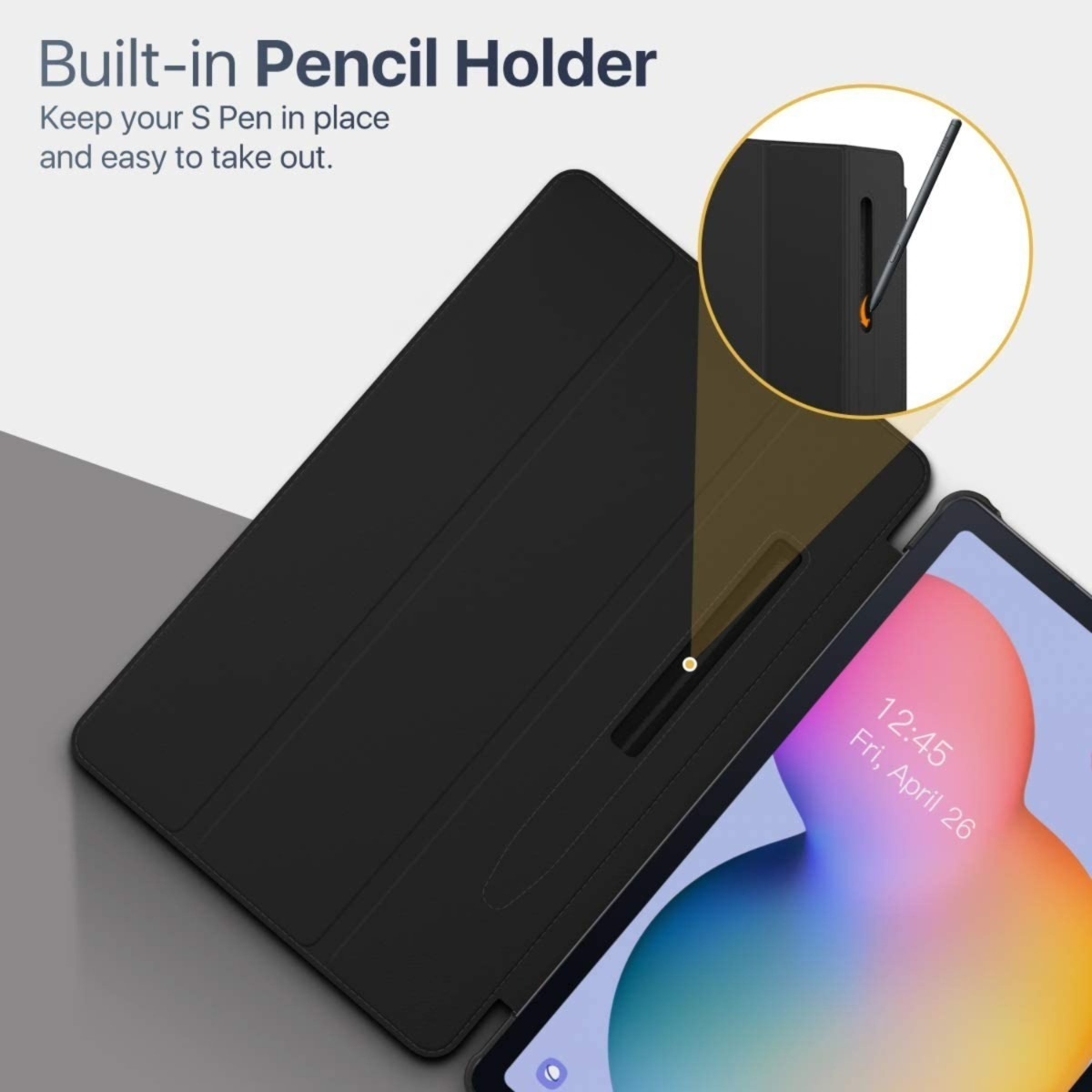 CASE GALAXY TAB S6 LITE P620 P625 2024 MOKO NEGRO - 3