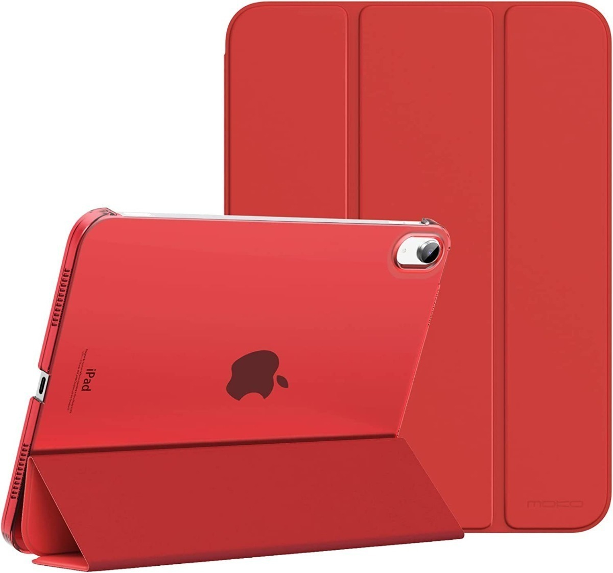 CASE IPAD 10MA GEN 2022 A2696 A2757 MOKO 10.9" SMART RED - 1