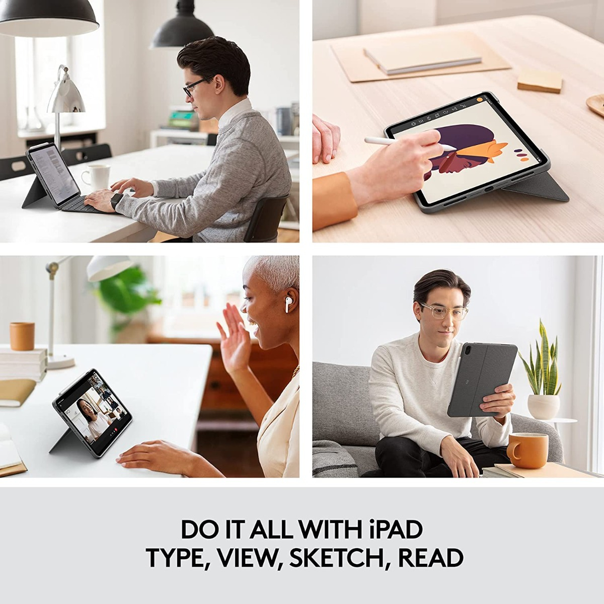 CASE LOGITECH CON TECLADO COMBO TOUCH IPAD AIR 4 2020 - 6