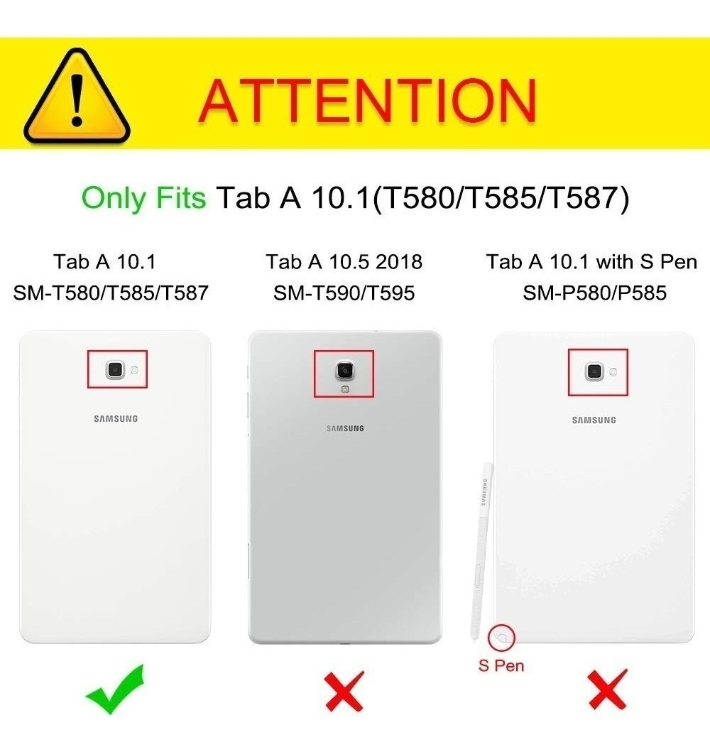 CASE FINTIE CON TECLADO GALAXY TAB A 10.1 T580 - 2
