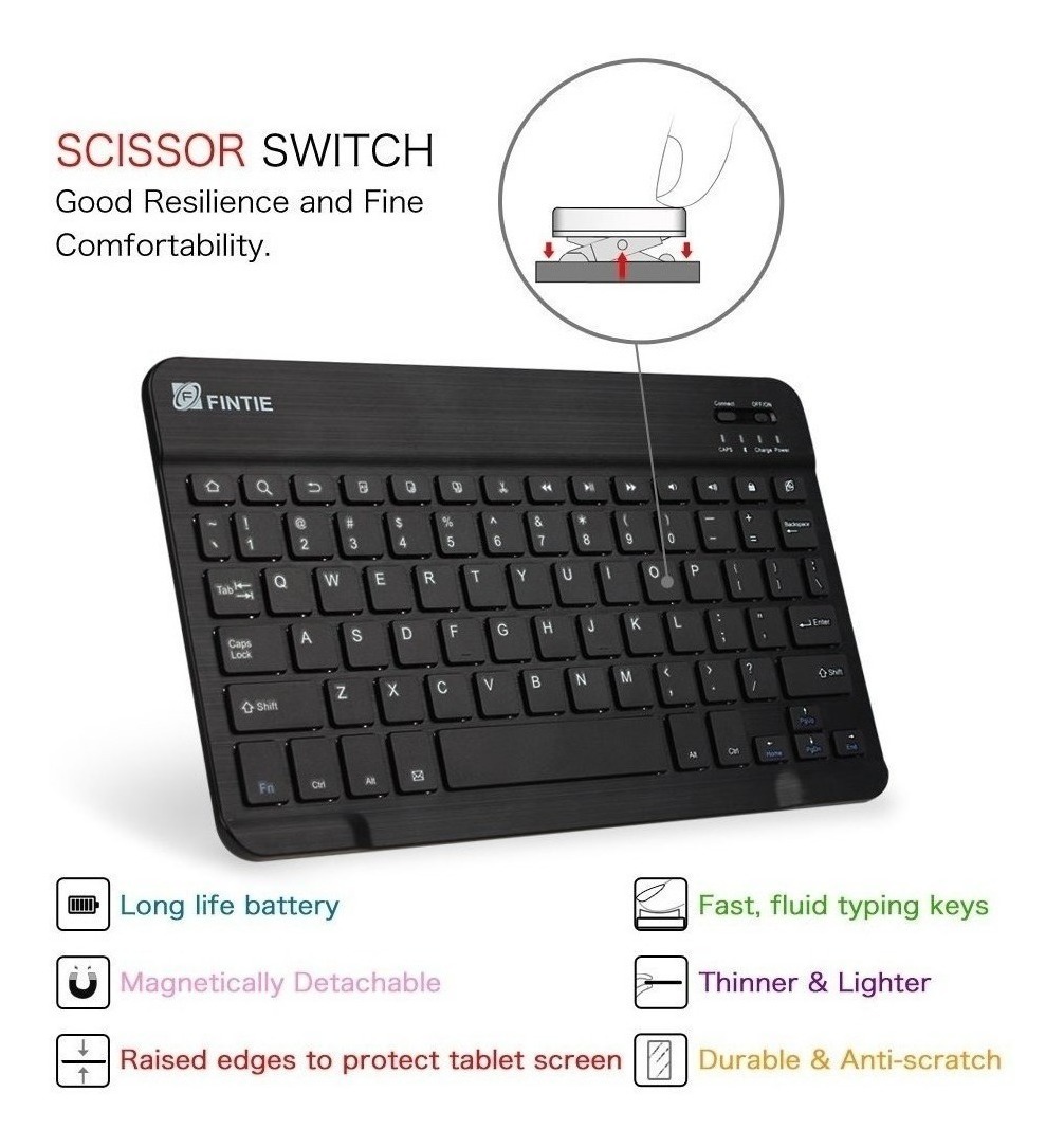 CASE FINTIE CON TECLADO GALAXY TAB A 10.1 T580 - 3