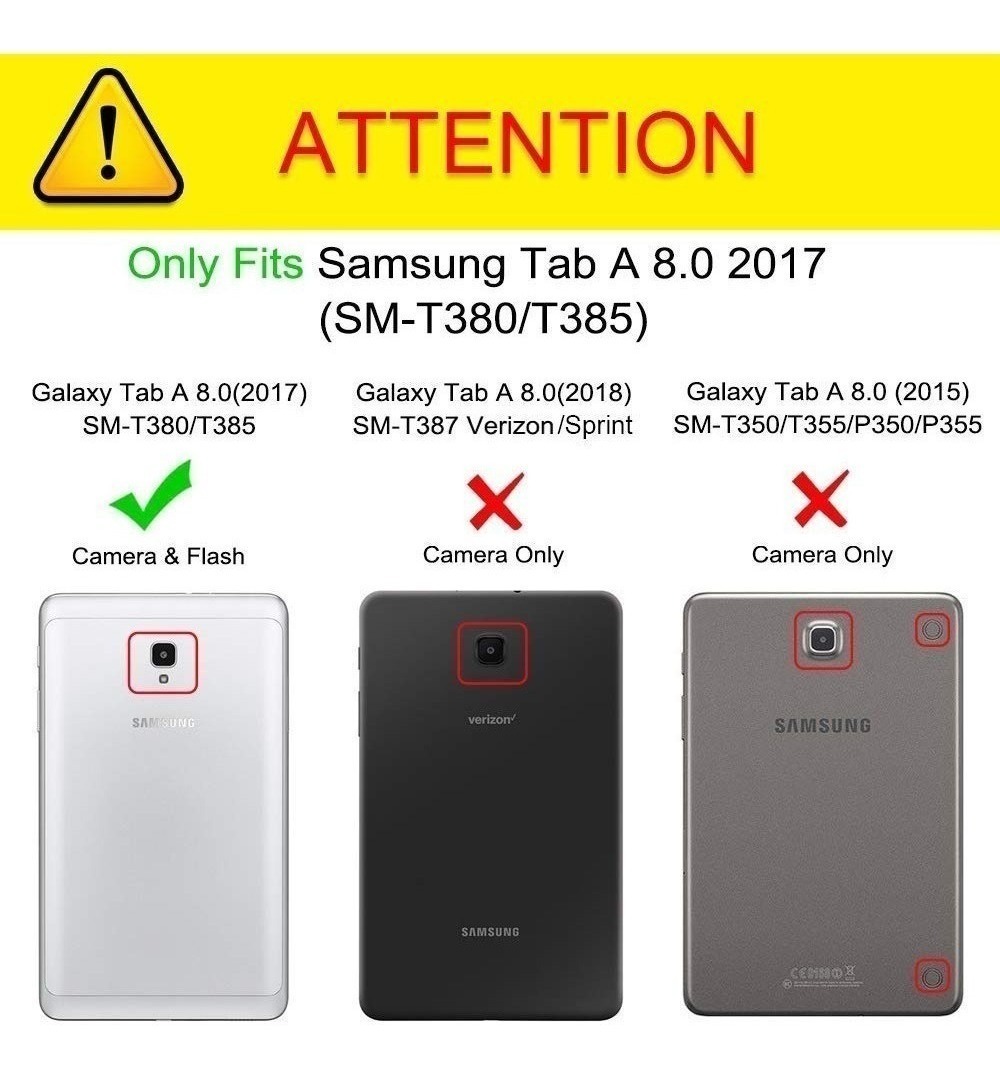 CASE FINTIE CON TECLADO GALAXY TAB A 8.0 2017 T380 - 2