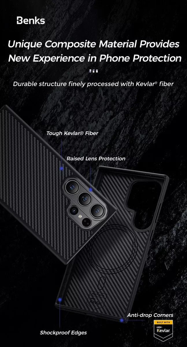 CASE GALAXY S24 ULTRA BENKS ARMORPRO KEVLAR (MAG) - 4