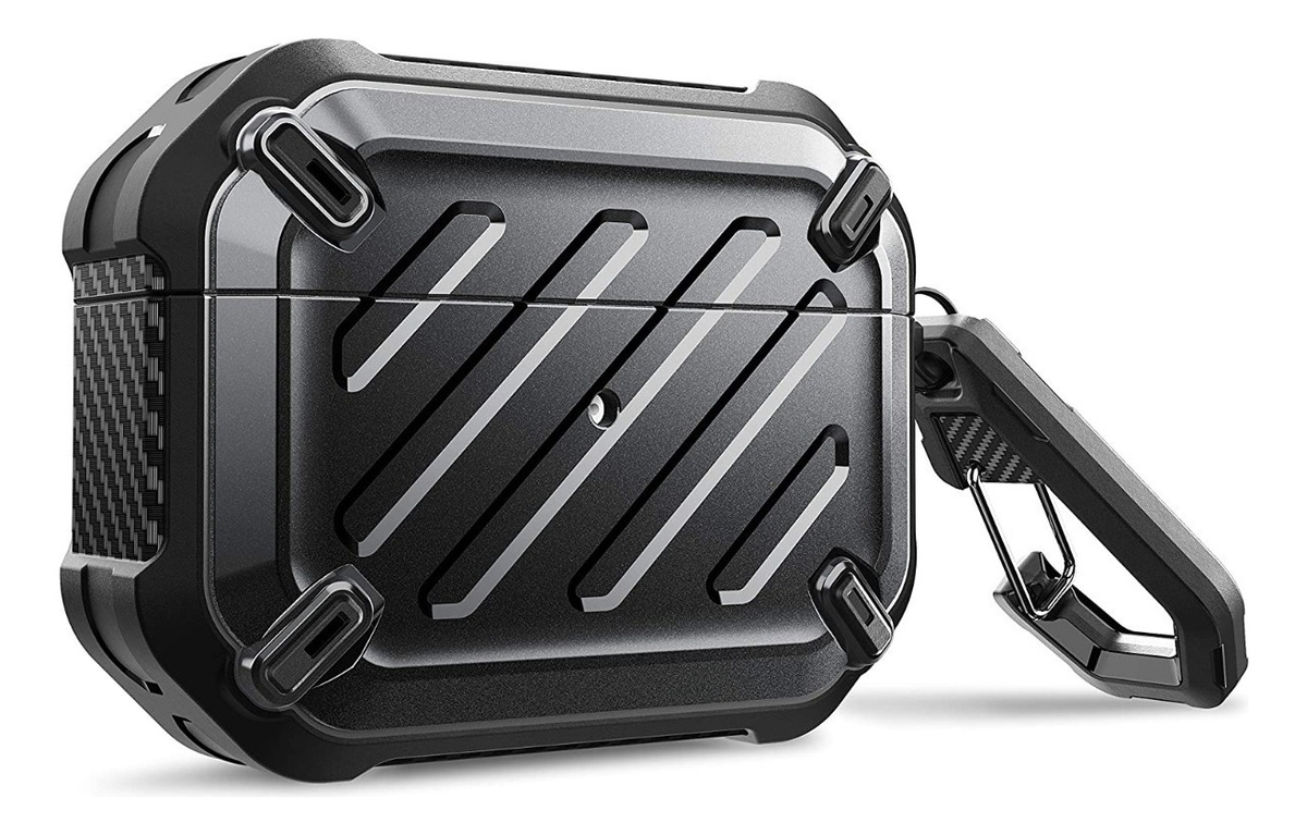 CASE 360 PARA AIRPODS SUPCASE PRO 1RA GEN 2019 CON GANCHO - 1