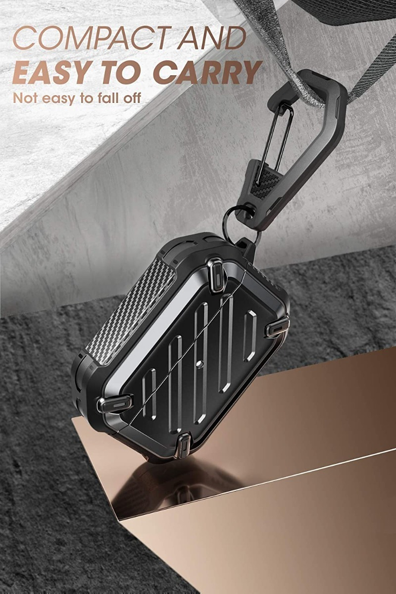 CASE 360 PARA AIRPODS SUPCASE PRO 1RA GEN 2019 CON GANCHO - 2