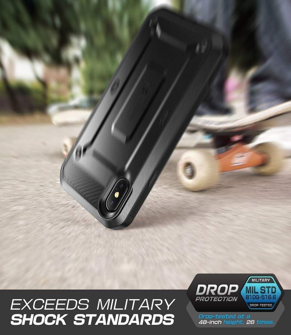 CASE SUPCASE IPHONE X / XS 5.8 PROTECTOR 360° NEGRO - 6
