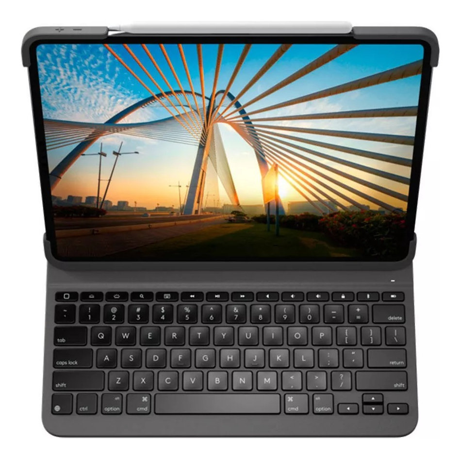 TECLADO LOGITECH SLIMFOLIO P/ IPAD PRO 12.9 2018 A1876 A1895 - 3