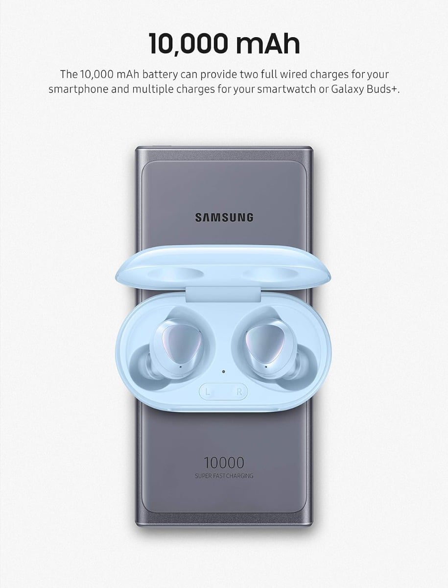 BATERÍA EXTERNA SAMSUNG USB-C 25W CARGA INALÁMBRICA 10000MAH - 3