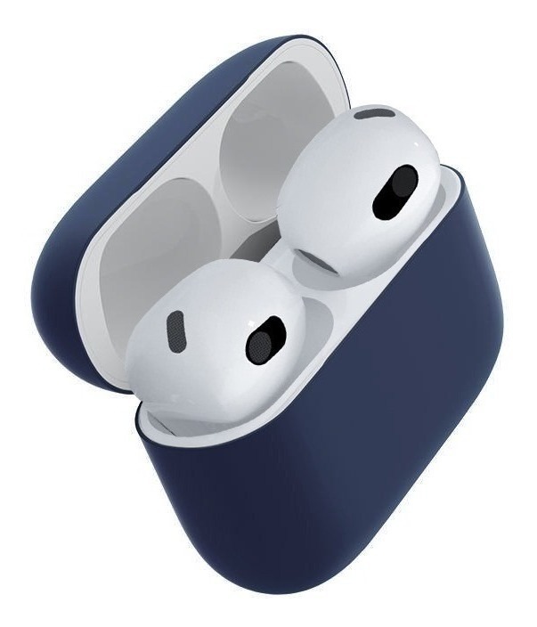 CASE BENKS AIRPODS 3RA GEN 2021 SILICONA MATE NAVY - 1
