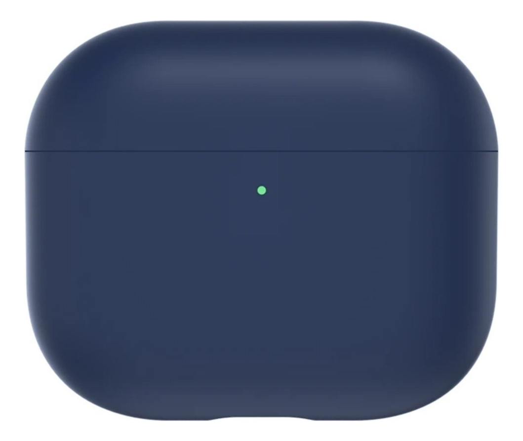 CASE BENKS AIRPODS 3RA GEN 2021 SILICONA MATE NAVY - 3