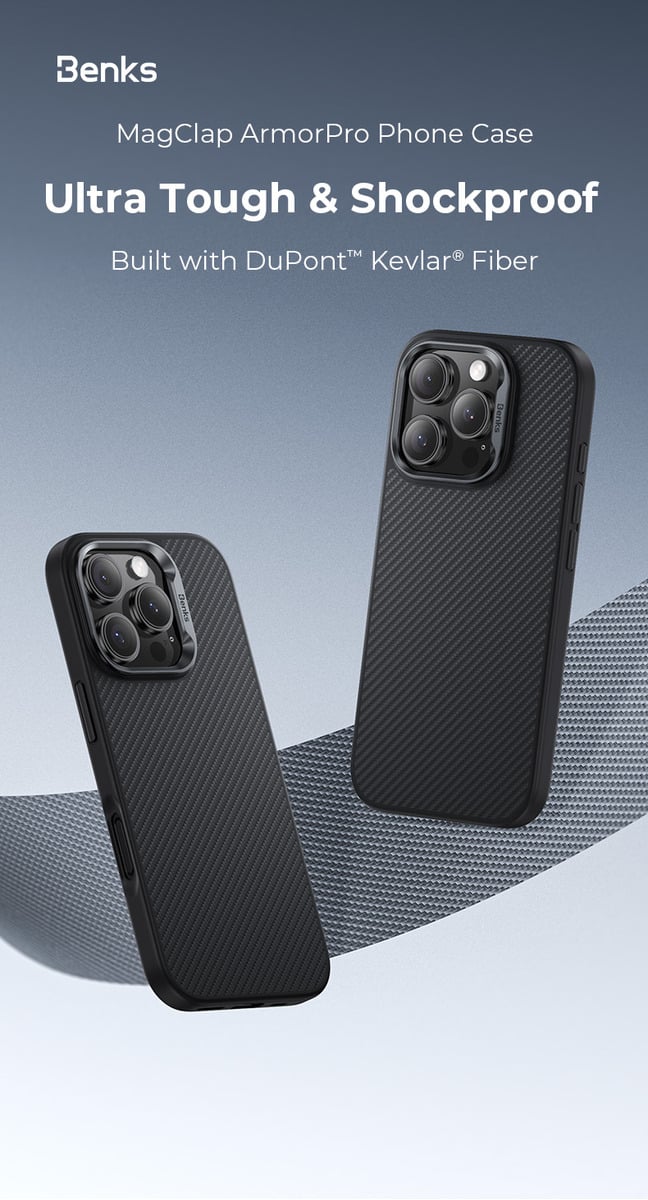 CASE IPHONE 16 PRO BENKS  ARMOR PRO KEVLAR (MAG) 6.3 - 2