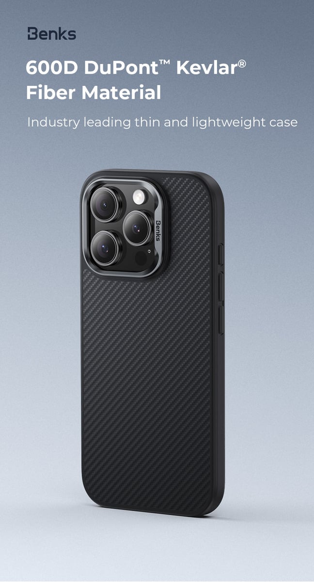CASE IPHONE 16 PRO BENKS  ARMOR PRO KEVLAR (MAG) 6.3 - 4
