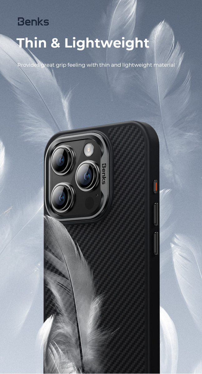 CASE IPHONE 16 PRO BENKS  ARMOR PRO KEVLAR (MAG) 6.3 - 6