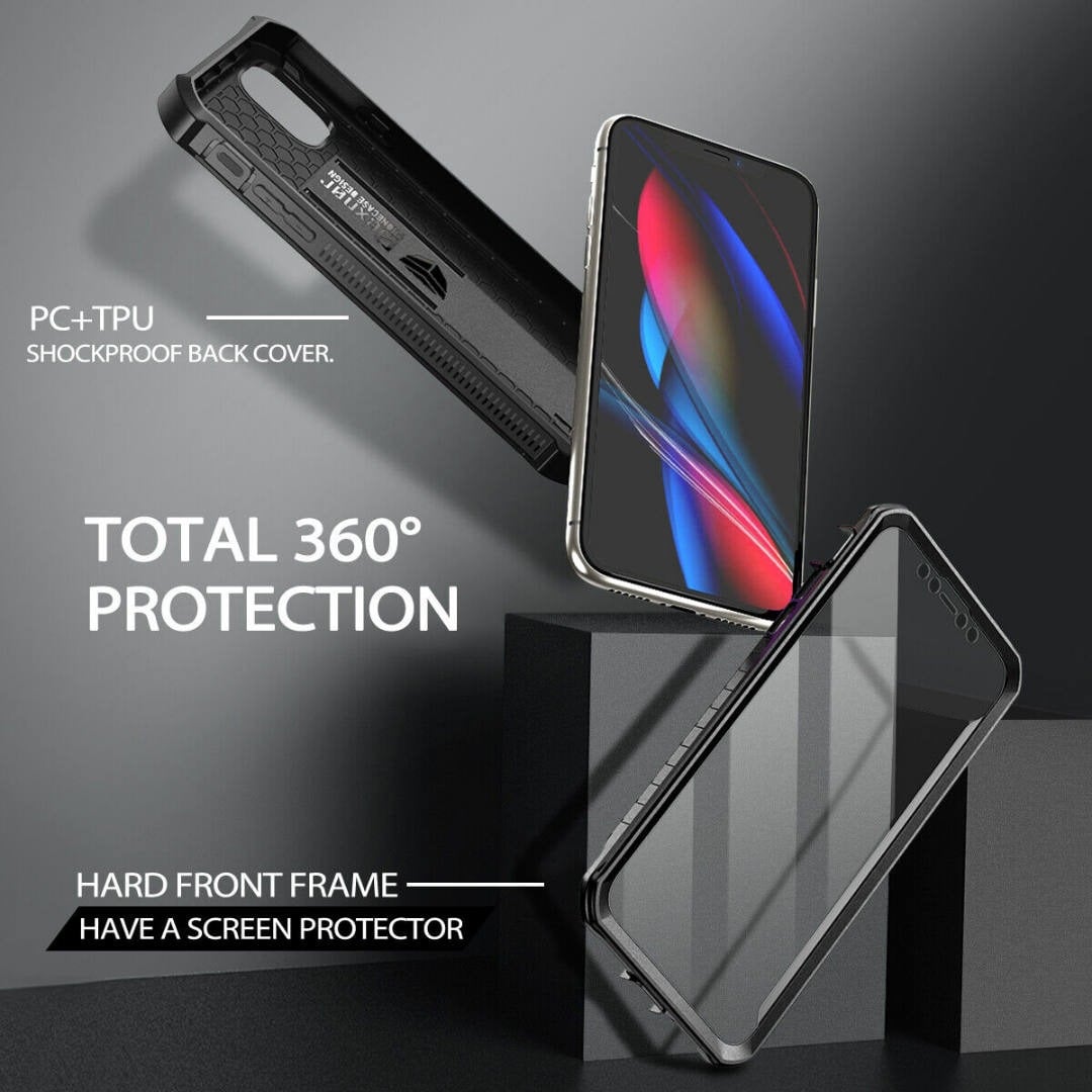 CASE PROTECTOR 360° IPHONE 11 NORMAL 6.1 DEXNOR NEGRO - 2