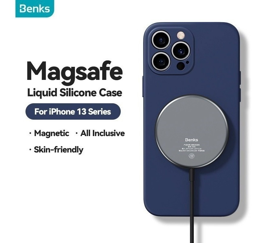 CASE BENKS SILICONE MAG IPHONE 13 PRO MAX 6.7 NAVY - 2