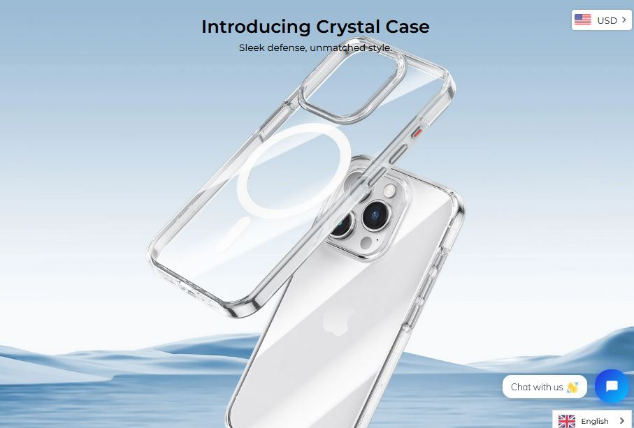 CASE BENKS FUNDA MAG CRYSTAL IPHONE 15 PRO MAX 6.7 - 4