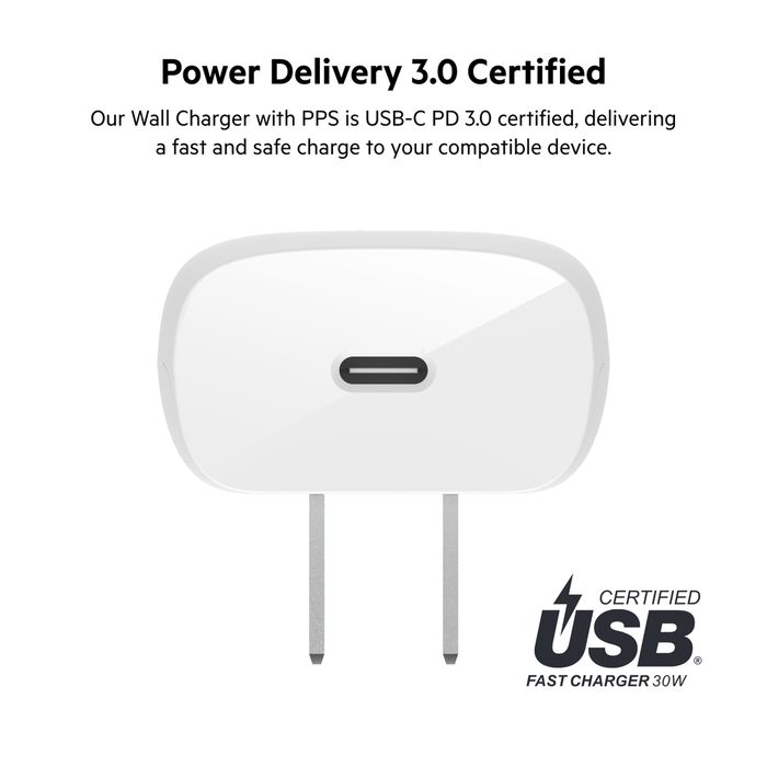 CARGADOR BELKIN 30W PARA IPHONE 13 / PRO / MAX / MINI +CABLE - 5