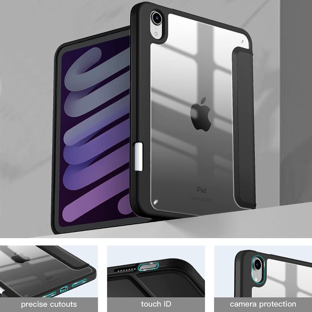 CASE MOKO PARA IPAD MINI 7 GEN A2993 A2995 CON PENCIL HOLDER - 2