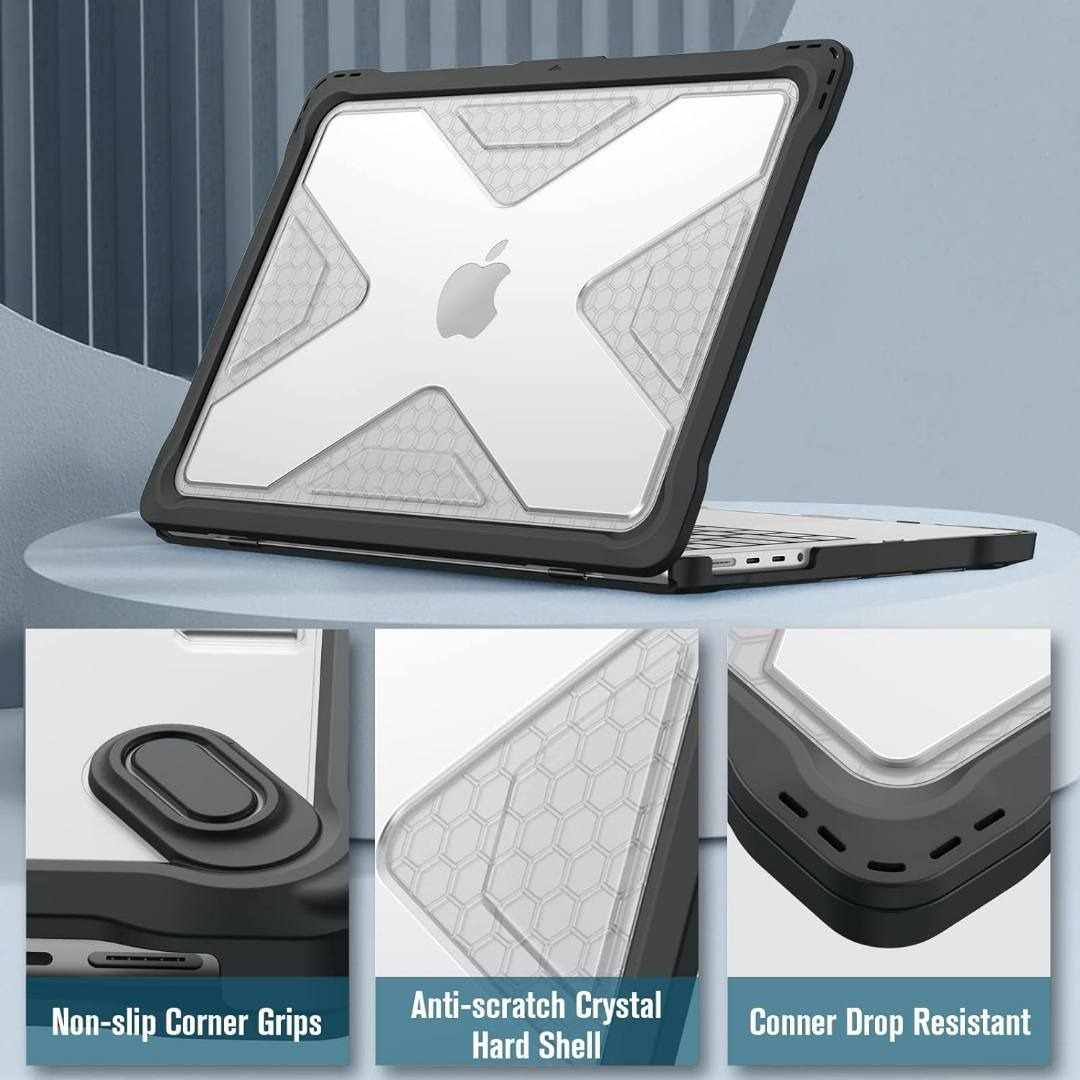 CASE FINTIE RUGGED PARA MACBOOK PRO 14 M4 A3185 A3401 A3112 - 3
