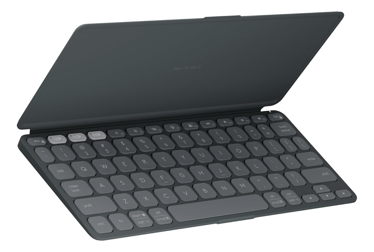 TECLADO LOGITECH KEYS TO GO 2 PARA WIN ANDROID MAC APPLE TV - 1