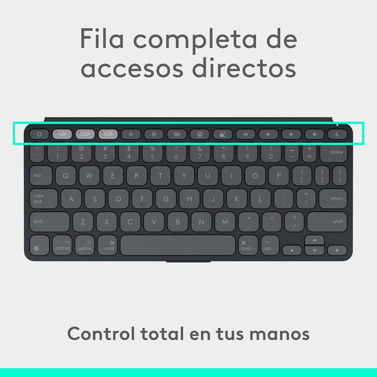 TECLADO LOGITECH KEYS TO GO 2 PARA WIN ANDROID MAC APPLE TV - 2