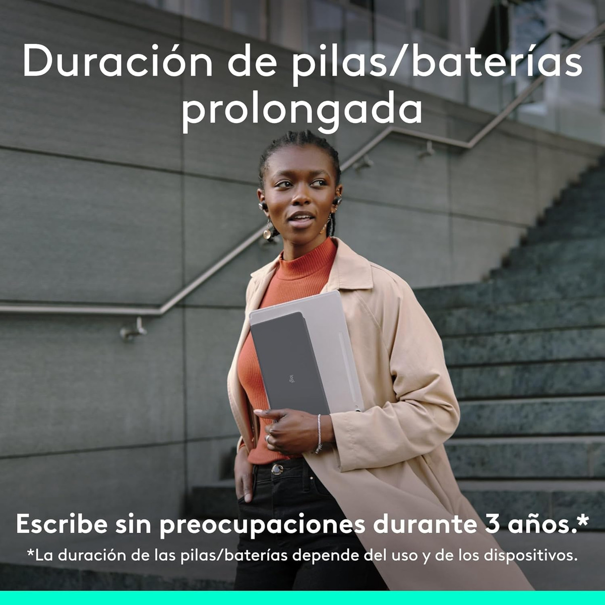 TECLADO LOGITECH KEYS TO GO 2 PARA WIN ANDROID MAC APPLE TV - 3