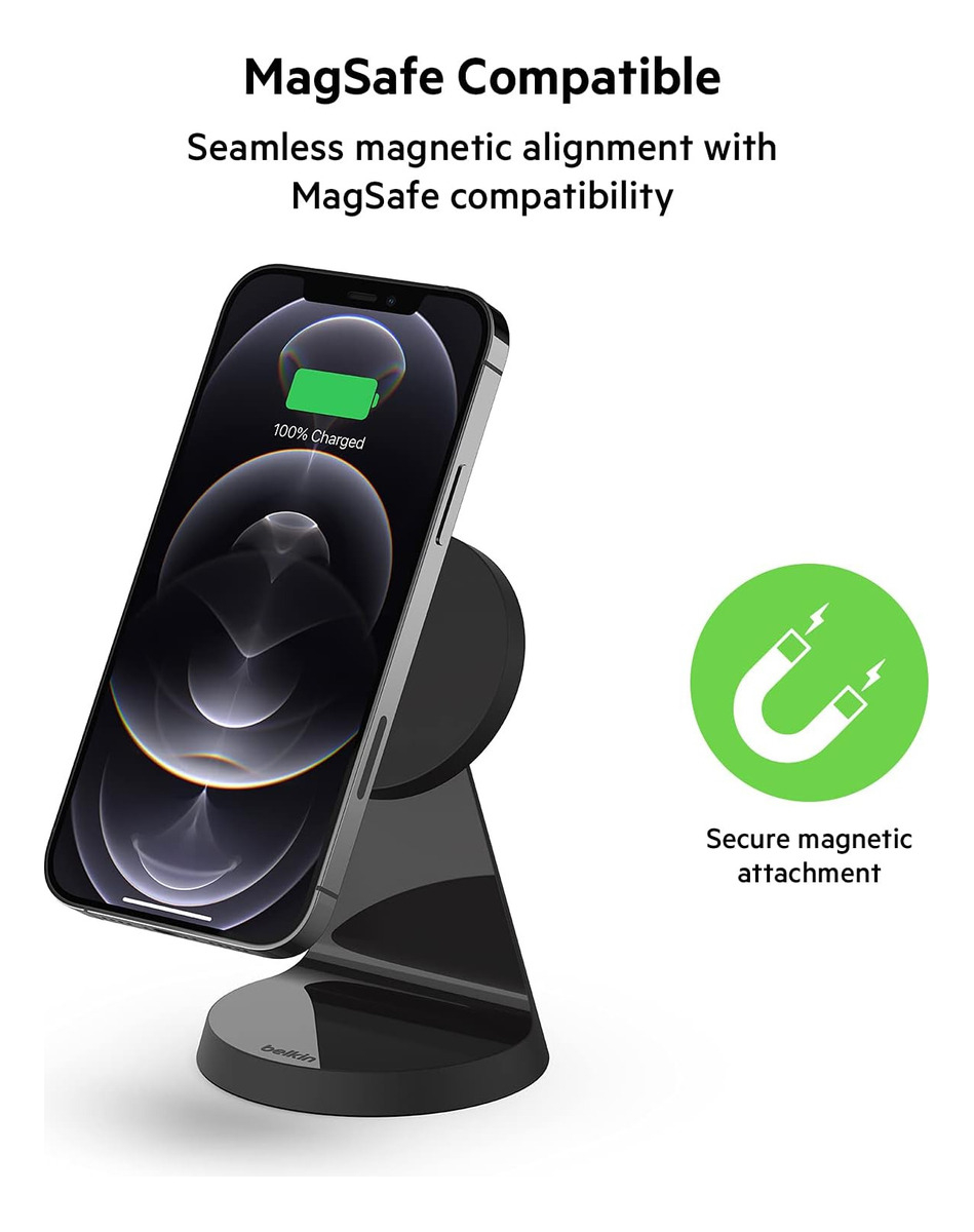 CARGADOR MAGNÉTICO BELKIN (MAG) PARA IPHONE 13 PRO MAX MINI - 6