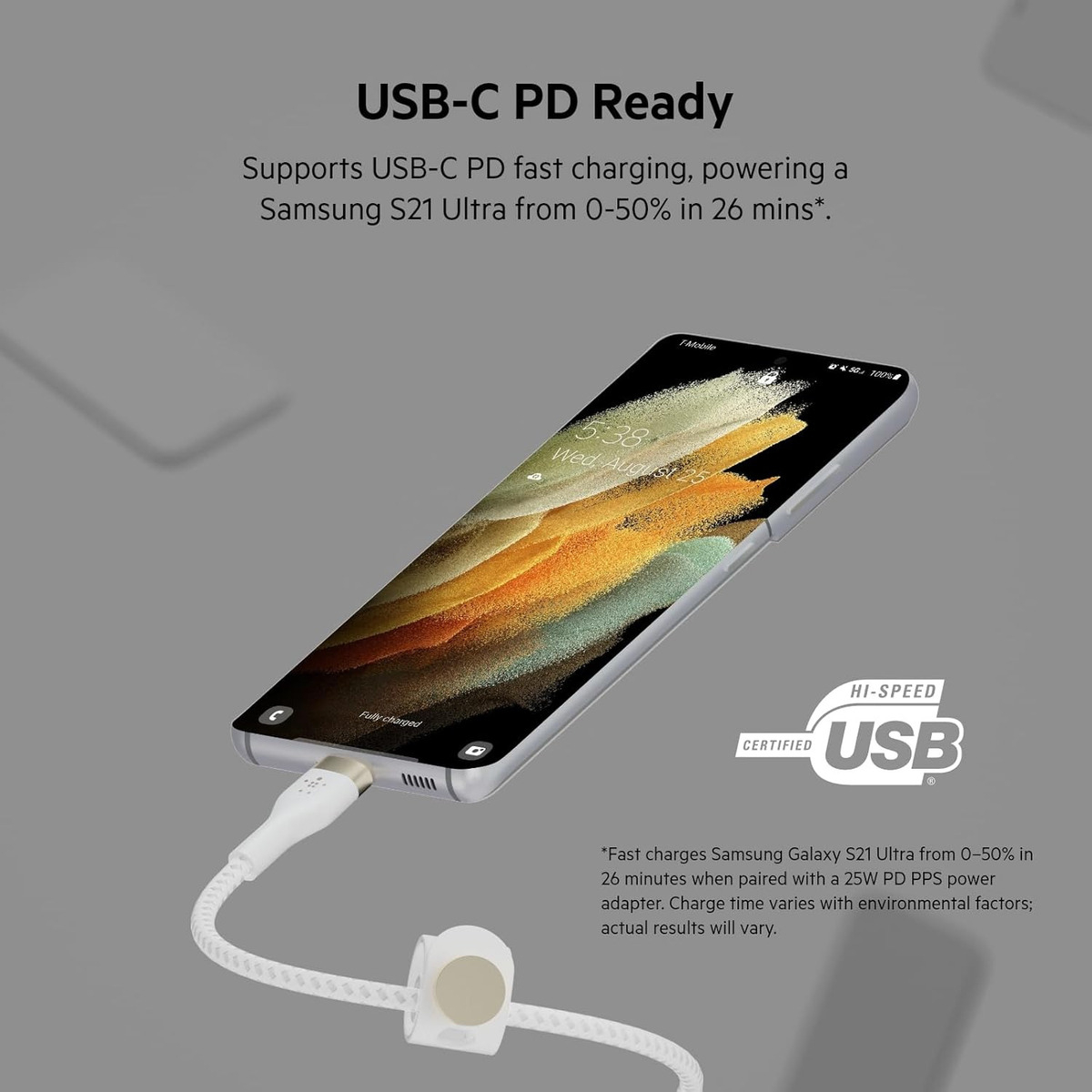 CABLE BELKIN BOOSTCHARGE PRO FLEX 2M PARA IPHONE 15 PRO MAX - 3