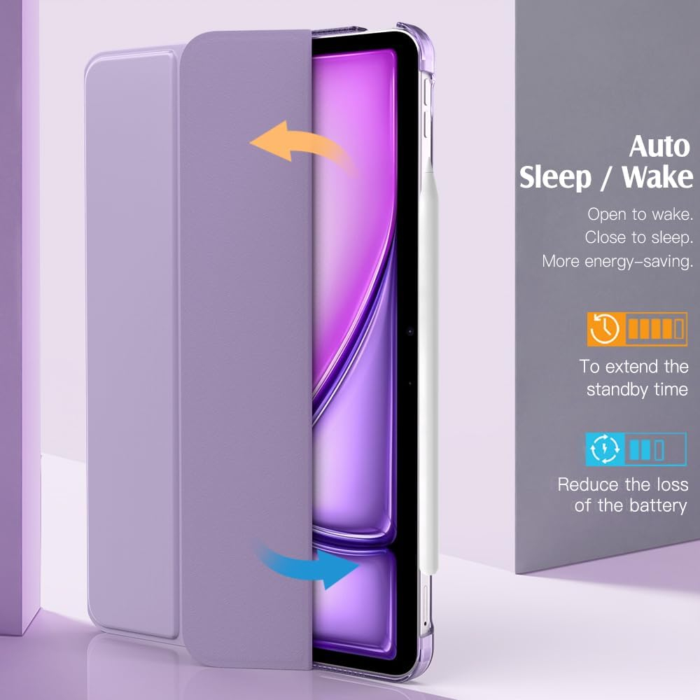 SMART CASE MOKO PARA IPAD AIR 11 M3 CHIP (2025) PURPLE - 2