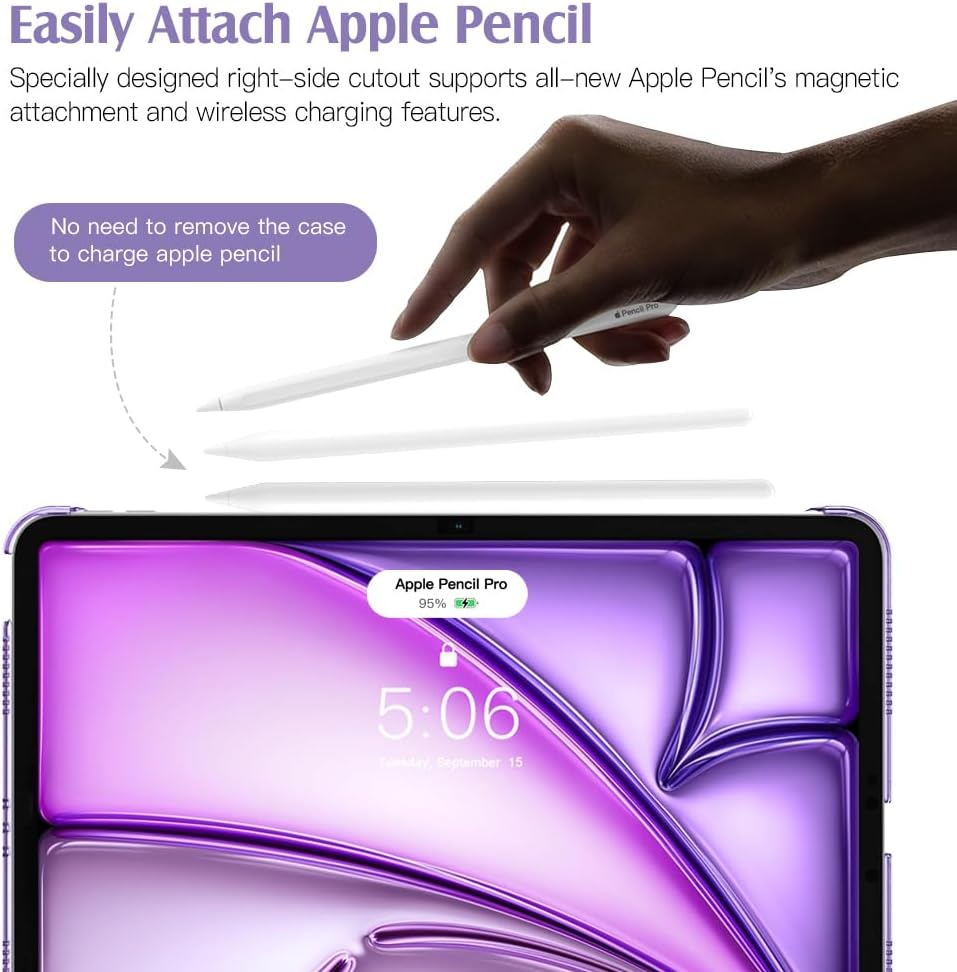 SMART CASE MOKO PARA IPAD AIR 11 M3 CHIP (2025) PURPLE - 5