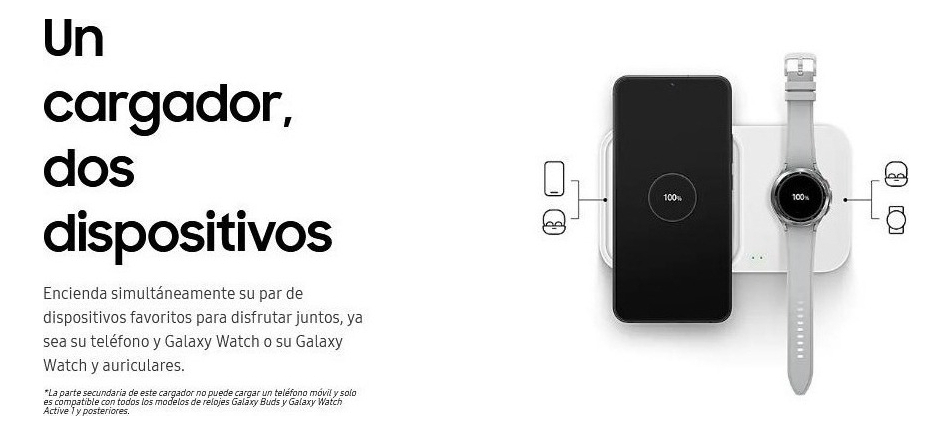 SAMSUNG WIRELESS CHARGER DUO 15W PARA GALAXY S25 EDGE (2025) - 4