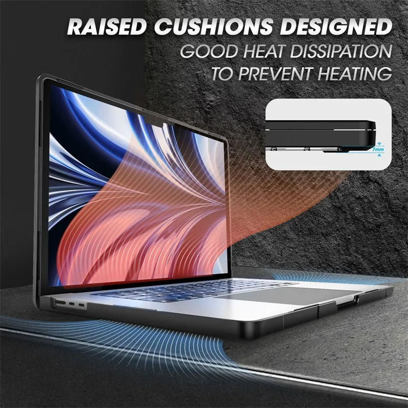 FUNDA CASE SUPCASE PARA MACBOOK AIR 15 M4 (2025) A3241 - 5