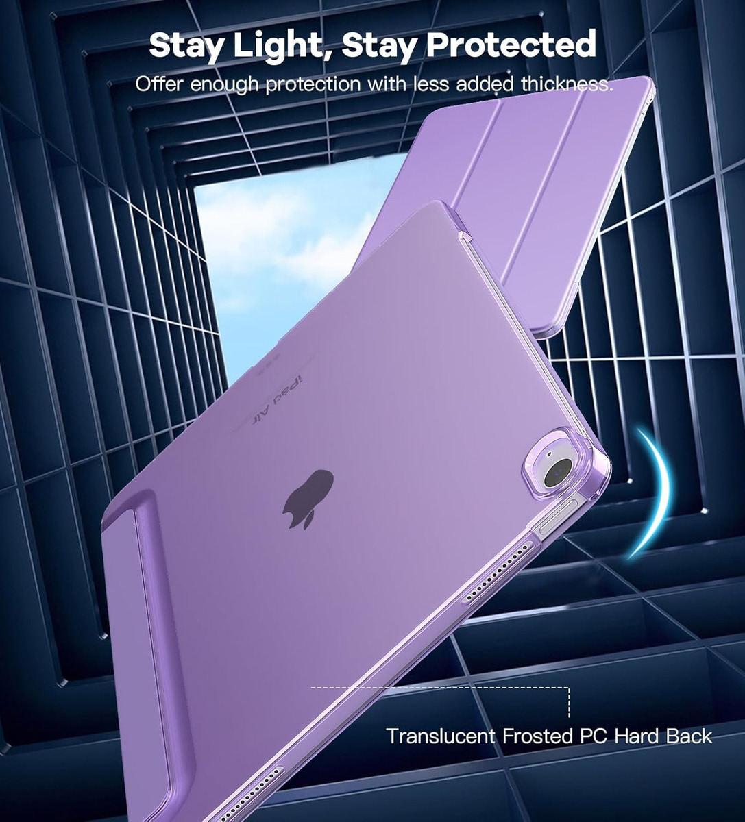 SMART CASE MOKO PARA IPAD AIR 13 M3 CHIP (2025) TARO PURPLE - 3