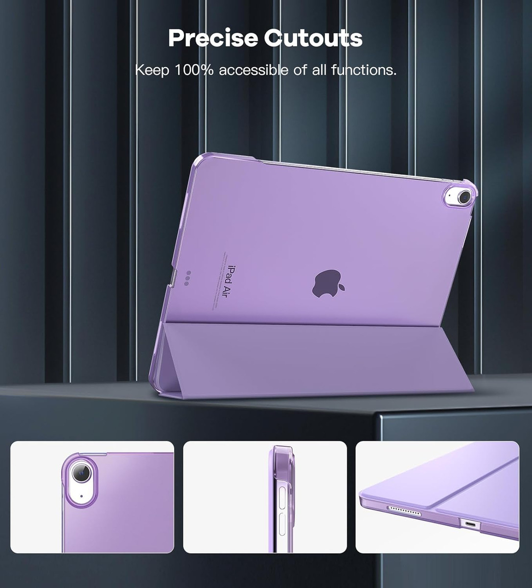 SMART CASE MOKO PARA IPAD AIR 13 M3 CHIP (2025) TARO PURPLE - 6