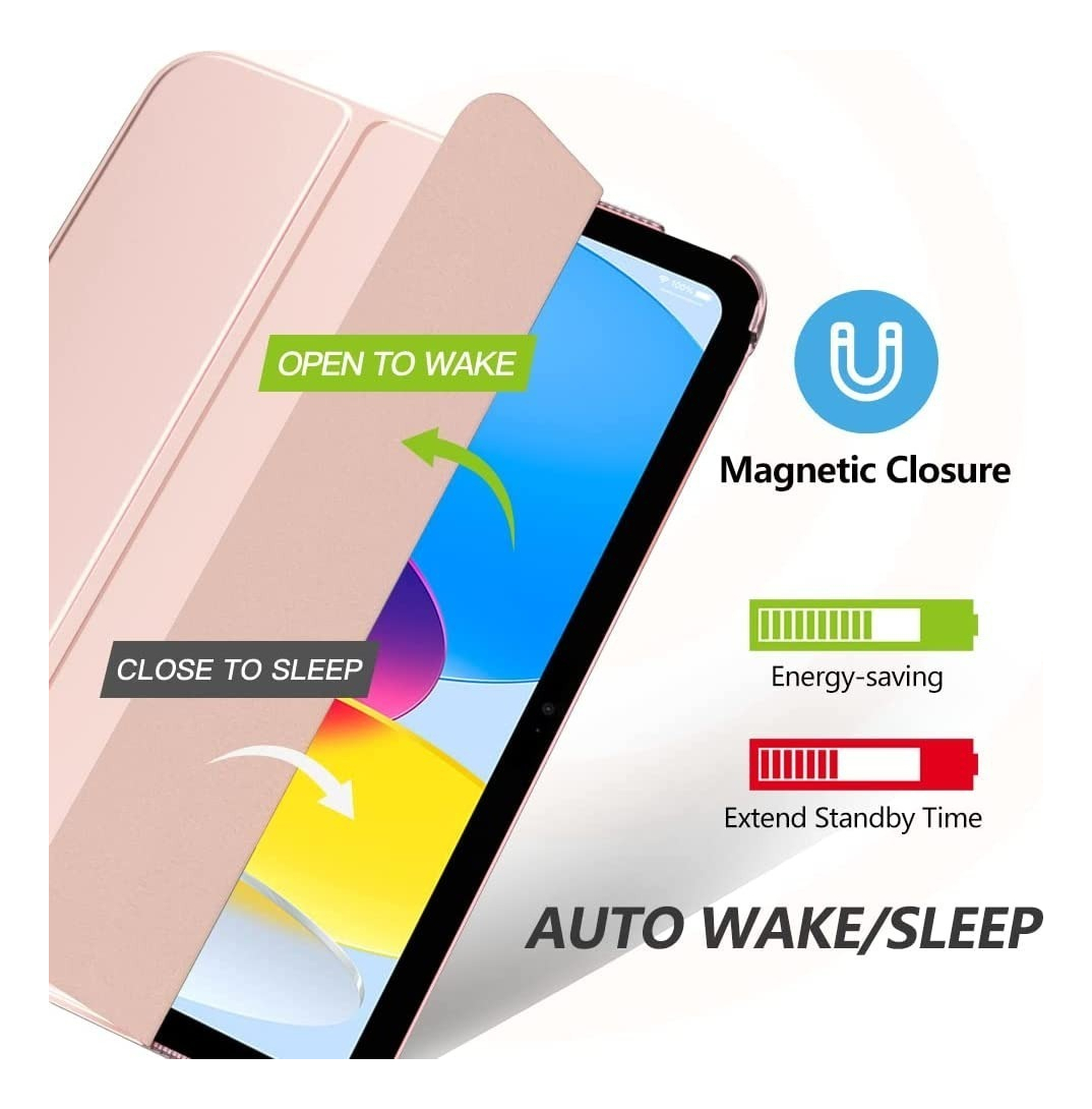 SMART CASE MOKO PARA IPAD A16 CHIP 11MA GEN (2025) ROSE - 3