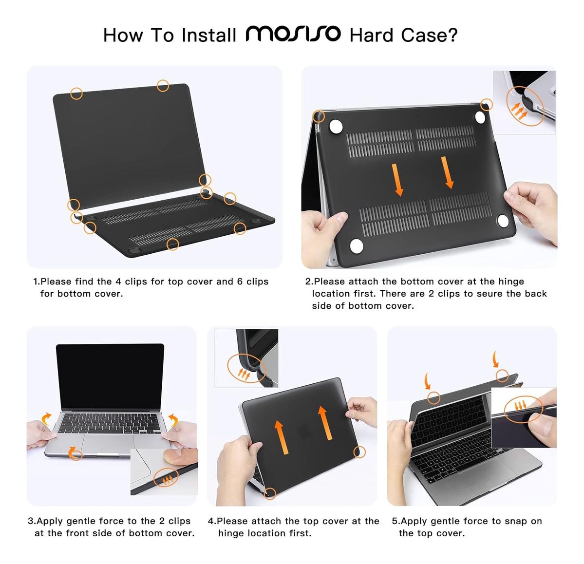 CASE MOSISO PARA MACBOOK AIR 13.6 M4 A3240 (2025) + MICAS - 4