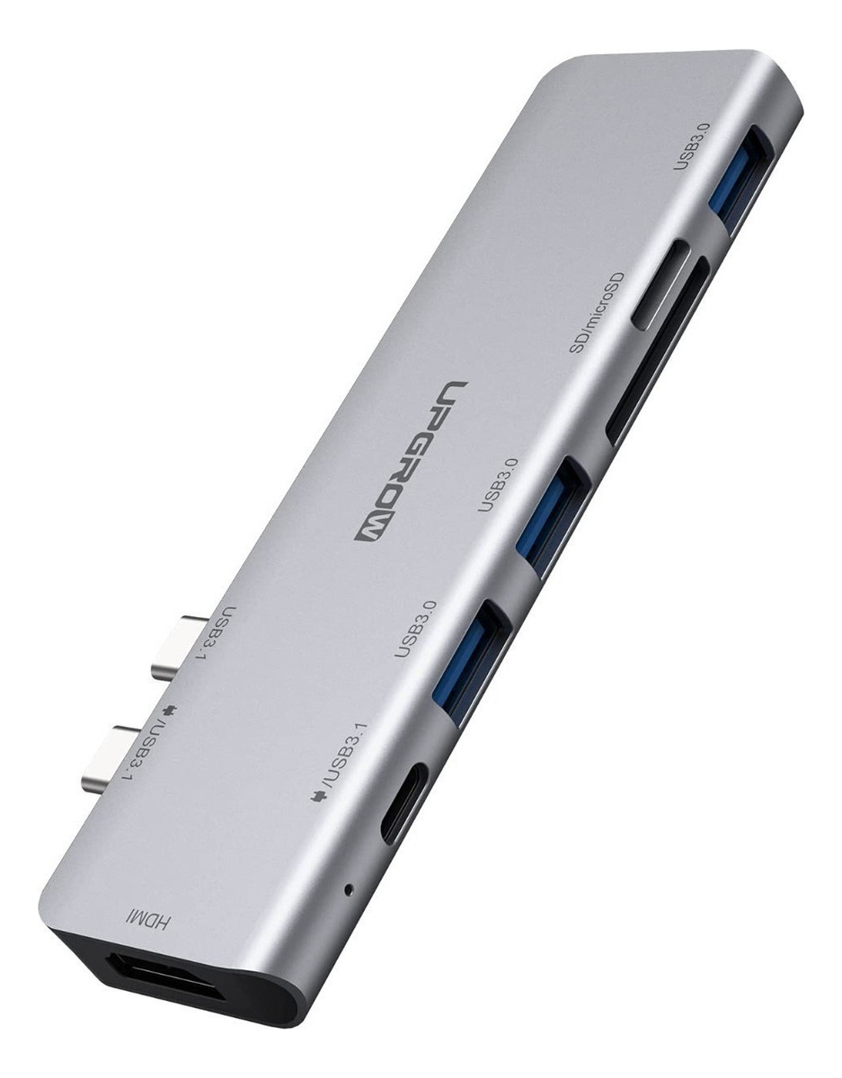 ADAPTADOR HUB UPGROW USB C PARA MACBOOK AIR 13.6 M4 A3240 - 2
