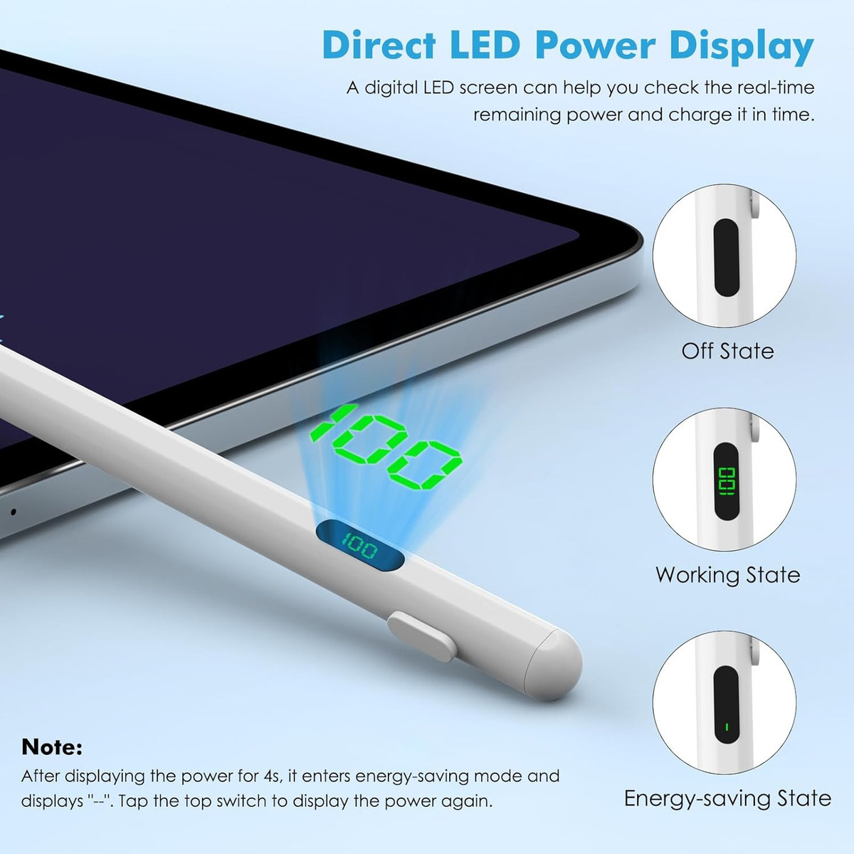 MOKO PENCIL LÁPIZ PARA IPAD 10MA GEN 10.9 (2022) A2696 A2757 - 3